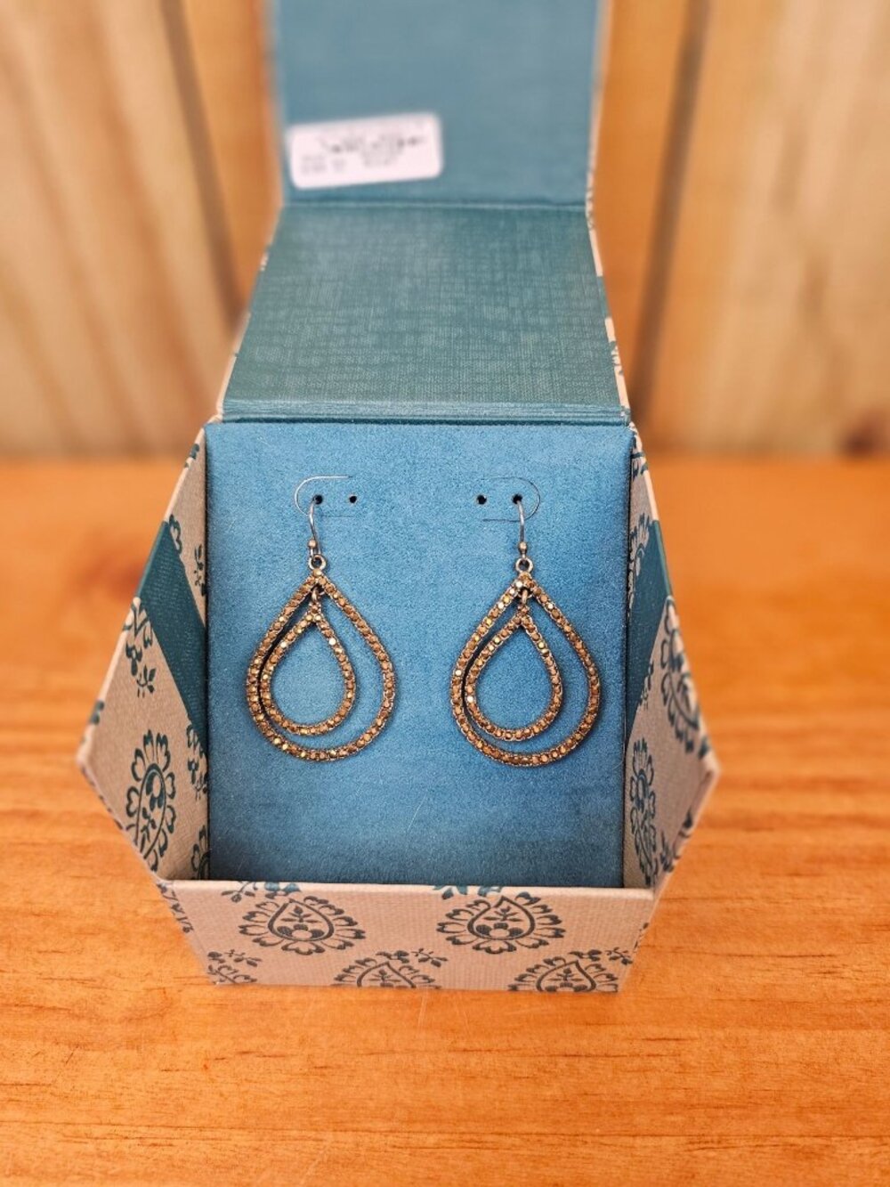 Lucky Brand Brass Teardrop Earrings